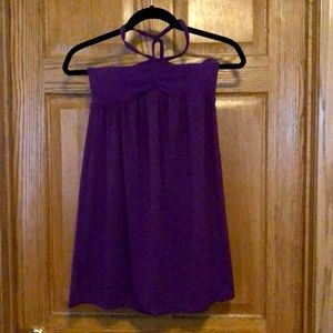 Purple convertible dress